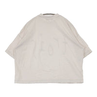 tumugu trois ラフィ天竺コットンプリントTシャツ TC23106 定価7590円 半袖Ｔシャツ カットソー ベージュ レディース ツムグ【中古】5-0704S♪