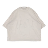 tumugu trois ラフィ天竺コットンプリントTシャツ TC23106 定価7590円 半袖Ｔシャツ カットソー ベージュ レディース ツムグ【中古】5-0704S♪
