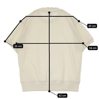 A VONTADE 鹿の子 コットンピケ クルーネック 半袖Ｔシャツ カットソー ベージュ レディース アボンタージ【中古】5-0704S♪
