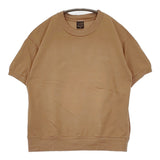 A VONTADE 鹿の子 コットンピケ クルーネック 半袖Ｔシャツ カットソー キャメル レディース アボンタージ【中古】5-0704S♪