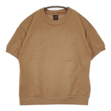 A VONTADE 鹿の子 コットンピケ クルーネック 半袖Ｔシャツ カットソー キャメル レディース アボンタージ【中古】5-0704S♪