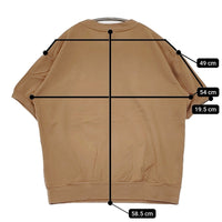 A VONTADE 鹿の子 コットンピケ クルーネック 半袖Ｔシャツ カットソー キャメル レディース アボンタージ【中古】5-0704S♪
