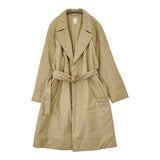 seya. 未使用 SK'GROVE PADDED COAT SILKY POWDER CUPRO サイズ2 定価167200円 コート 24AW ベージュ レディース セヤ【中古】5-0628T♪