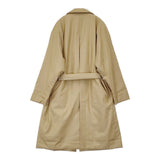 seya. 未使用 SK'GROVE PADDED COAT SILKY POWDER CUPRO サイズ2 定価167200円 コート 24AW ベージュ レディース セヤ【中古】5-0628T♪