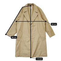 seya. 未使用 SK'GROVE PADDED COAT SILKY POWDER CUPRO サイズ2 定価167200円 コート 24AW ベージュ レディース セヤ【中古】5-0628T♪
