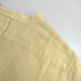 MARGARET HOWELL 578-0153616 FINE LINEN カラーレスシャツ サイズ1 ブラウス シャツ イエロー レディース マーガレットハウエル【中古】5-0822M△