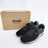 ASAHI 新品 TRAINER 日本製 定価16500円 27cm スニーカー ブラック メンズ アサヒ【中古】5-0911G◎