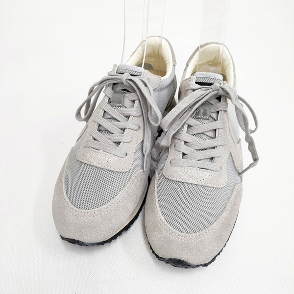 ASAHI 新品 TRAINER 日本製 定価16500円 23cm スニーカー グレー レディース アサヒ【中古】5-0911G◎