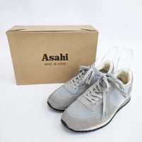 ASAHI 新品 TRAINER 日本製 定価16500円 26.5cm スニーカー グレー メンズ アサヒ【中古】5-0911G◎