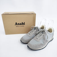 ASAHI 新品 TRAINER 日本製 定価16500円 27cm スニーカー グレー メンズ アサヒ【中古】5-0911G◎