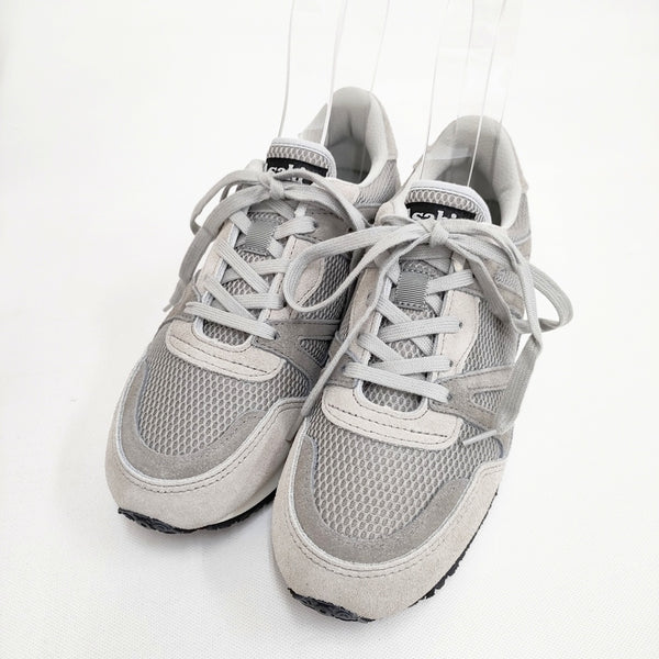 ASAHI 新品 TRAINER 4 日本製 定価19800円 23.5cm スニーカー グレー レディース アサヒ【中古】5-0911G◎