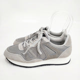 ASAHI 新品 TRAINER 4 日本製 定価19800円 23.5cm スニーカー グレー レディース アサヒ【中古】5-0911G◎