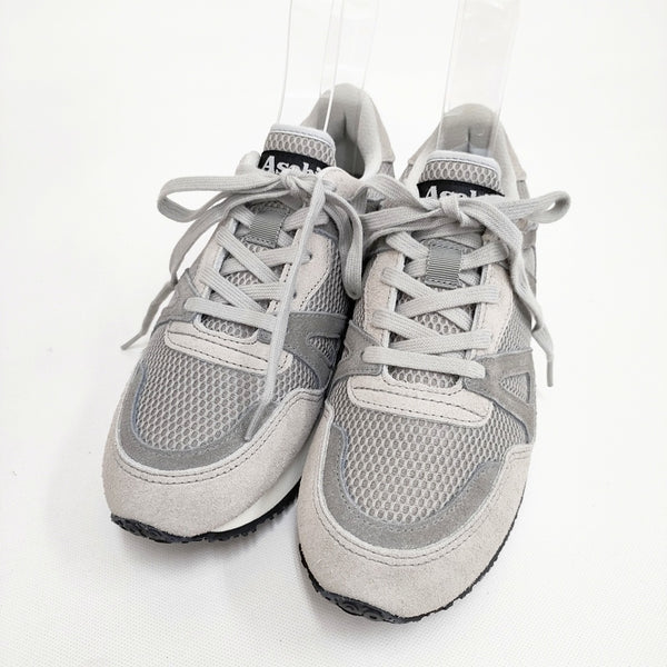ASAHI 新品 TRAINER 4 日本製 定価19800円 22.5cm スニーカー グレー レディース アサヒ【中古】5-0911G◎
