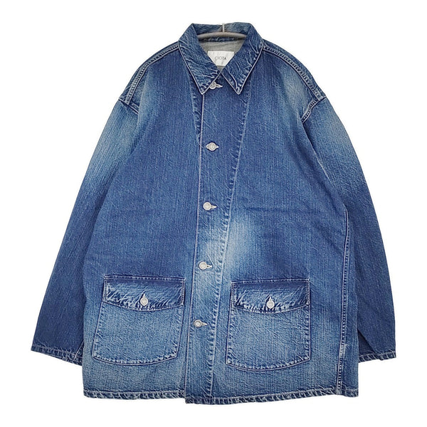 CIOTA 新品 M-41 US ARMY Denim Coverall Jacket 定価42900円 サイズ5 デニム カバーオール 25SS ブルー メンズ シオタ【中古】5-0628M♪