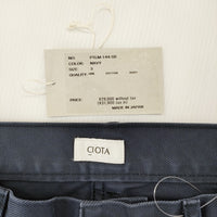 CIOTA 新品 コットンツイルベイカーパンツ 定価31900円 サイズ3 PTLM-144-SB パンツ ネイビー メンズ シオタ【中古】5-0710G♪