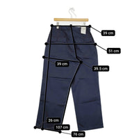 CIOTA 新品 コットンツイルベイカーパンツ 定価31900円 サイズ6 PTLM-144-SB パンツ ネイビー メンズ シオタ【中古】5-0710G♪