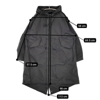 CIOTA 新品 Parka-shell M-1951 サイズ4 定価75900円 COLM-124 ミリタリー モッズコート 25SS ブラック メンズ シオタ【中古】5-0628M♪