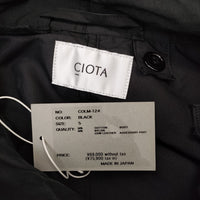 CIOTA 新品 Parka-shell M-1951 サイズ5 定価75900円 COLM-124 ミリタリー モッズコート 25SS ブラック メンズ シオタ【中古】5-0628M♪