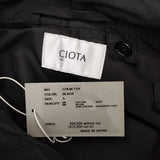 CIOTA 新品 Parka-shell M-1951 サイズ5 定価75900円 COLM-124 ミリタリー モッズコート 25SS ブラック メンズ シオタ【中古】5-0628M♪