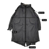 CIOTA 新品 Parka-shell M-1951 サイズ5 定価75900円 COLM-124 ミリタリー モッズコート 25SS ブラック メンズ シオタ【中古】5-0628M♪