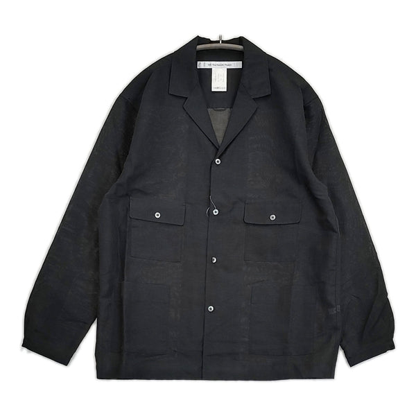 EEL 新品 CAMEL MOON シャツジャケット 定価25300円 サイズXS E-25407 テーラードジャケット 25SS ブラック レディース イール【中古】5-0710M♪