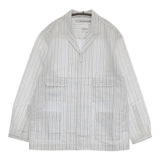 EEL 新品 CAMEL MOON シャツジャケット 定価25300円 XS E-25407 テーラードジャケット ホワイト ブラック レディース イール【中古】5-0710M♪