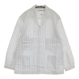 EEL 新品 CAMEL MOON シャツジャケット 定価25300円 XS E-25407 テーラードジャケット ホワイト ブラック レディース イール【中古】5-0710M♪