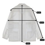 EEL 新品 CAMEL MOON シャツジャケット 定価25300円 XS E-25407 テーラードジャケット ホワイト ブラック レディース イール【中古】5-0710M♪