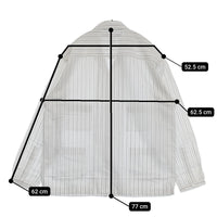 EEL 新品 CAMEL MOON シャツジャケット 定価25300円 L E-25407 テーラードジャケット 25SS ホワイト ブラック メンズ イール【中古】5-0710M♪