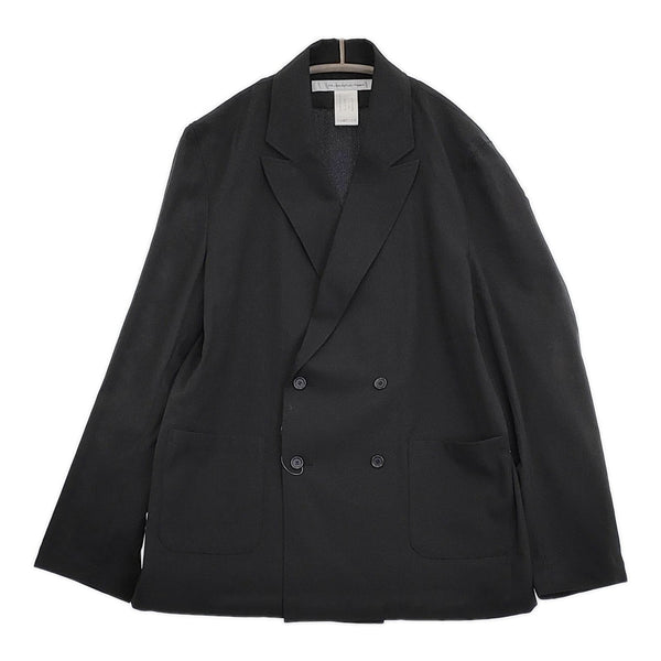 EEL 新品 SUNNY SIDE JACKET 定価37400円 サイズL E-25107 ダブル テーラードジャケット 25SS ブラック メンズ イール【中古】5-0710M♪