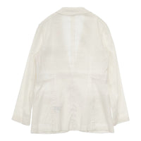 theory luxe DALEY CRUNCH ストレッチ 036204121 サイズ38 リネン混 テーラードジャケット オフホワイト レディース セオリーリュクス【中古】5-0822M△