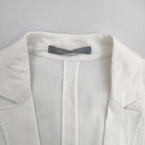theory luxe DALEY CRUNCH ストレッチ 036204121 サイズ38 リネン混 テーラードジャケット オフホワイト レディース セオリーリュクス【中古】5-0822M△