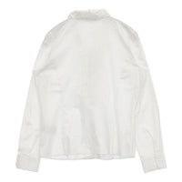NARACAMICIE フリル コットン ブラウス シャツ ホワイト レディース ナラカミーチェ【中古】5-1001M∞