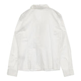 NARACAMICIE フリル コットン ブラウス シャツ ホワイト レディース ナラカミーチェ【中古】5-1001M∞