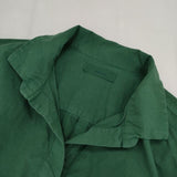 miiThaaii コットン インド製 プルオーバー ブラウス シャツ グリーン レディース ミーターイー【中古】5-1204M∞