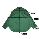 miiThaaii コットン インド製 プルオーバー ブラウス シャツ グリーン レディース ミーターイー【中古】5-1204M∞