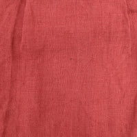 fog linen work リトアニアリネン ピンタック 長袖 シャツワンピース ワンピース レッド レディース フォグリネンワーク【中古】5-0822M△