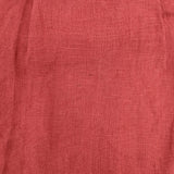 fog linen work リトアニアリネン ピンタック 長袖 シャツワンピース ワンピース レッド レディース フォグリネンワーク【中古】5-0822M△
