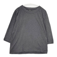 homspun 172-6450 コットン M 七分袖 日本製 Ｔシャツ カットソー チャコールグレー レディース ホームスパン【中古】5-0822M△