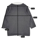 homspun 172-6450 コットン M 七分袖 日本製 Ｔシャツ カットソー チャコールグレー レディース ホームスパン【中古】5-0822M△