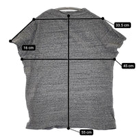 homspun コットン サイズM 半袖Ｔシャツ カットソー グレー レディース ホームスパン【中古】5-0704S♪