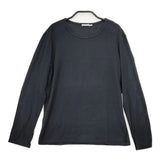 SUNSPEL コットン S 英国製 無地 長袖Ｔシャツ カットソー ロンＴ ブラック レディース サンスペル【中古】5-0822M△