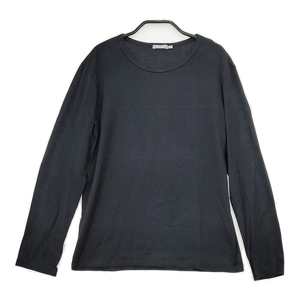 SUNSPEL コットン S 英国製 無地 長袖Ｔシャツ カットソー ロンＴ ブラック レディース サンスペル【中古】5-0822M△