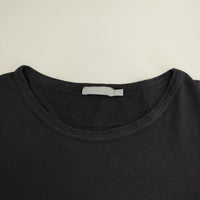 SUNSPEL コットン S 英国製 無地 長袖Ｔシャツ カットソー ロンＴ ブラック レディース サンスペル【中古】5-0822M△