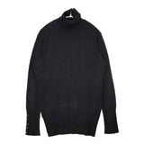 ZARA ツインニット タートルネック カーディガン アンサンブル ブラック レディース ザラ【中古】5-1129T∞