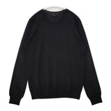 theory PERFECT.CREW EVIAN STRETCH ウール セーター ニット ブラック レディース セオリー【中古】5-1129T∞