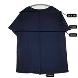 theory luxe LOREN T.JERSEY サイズ38 無地 半袖Ｔシャツ カットソー ネイビー レディース セオリーリュクス【中古】5-0704S♪