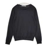 STANDART AT HAND コットンニット ハイゲージ 日本製 長袖 セーター ニット ブラック レディース スタンダートアットハンド【中古】5-0822M△