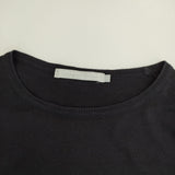 STANDART AT HAND コットンニット ハイゲージ 日本製 長袖 セーター ニット ブラック レディース スタンダートアットハンド【中古】5-0822M△