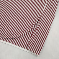 TICCA スクエアBIGシャツ シャツワンピ ストライプ ソメロス SOMELOS ワンピース ワインレッド ホワイト レディース ティッカ【中古】5-1001M∞